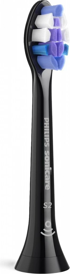 Kokë zëvendësuese për furçë dhëmbësh elektrike Sensitive standard, Philips HX6052/88, e zezë, set 2 copë