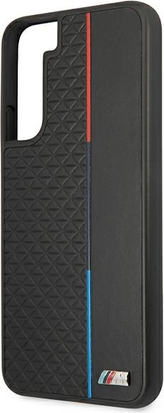 Mbështjellës BMW M Collection Triangles për Samsung Galaxy S22+, i zi, hardcase