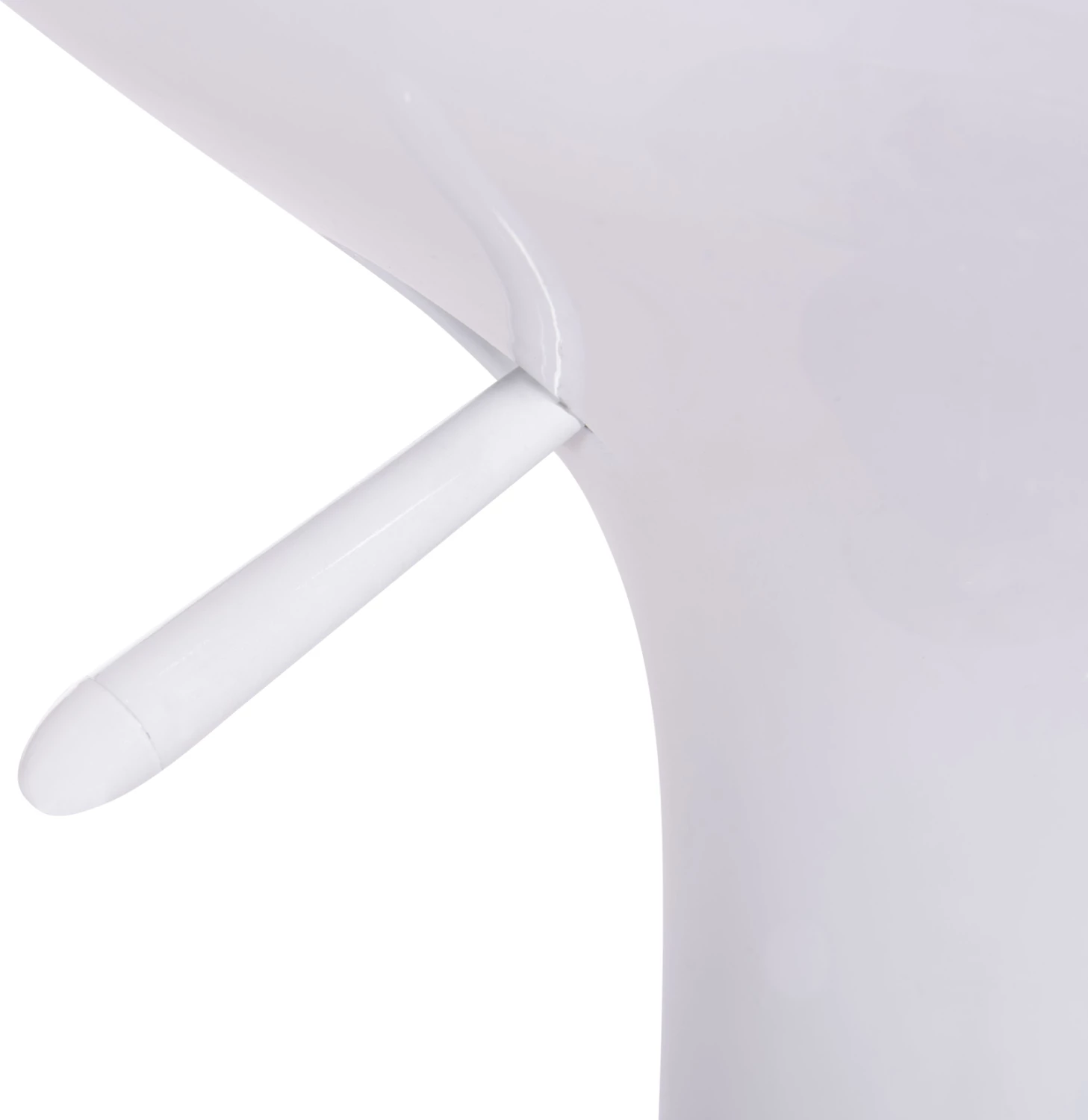 Karrige për bar rrotulluese DAISY, ABS e bardhë, 44x38x85cm, set prej 2 copësh