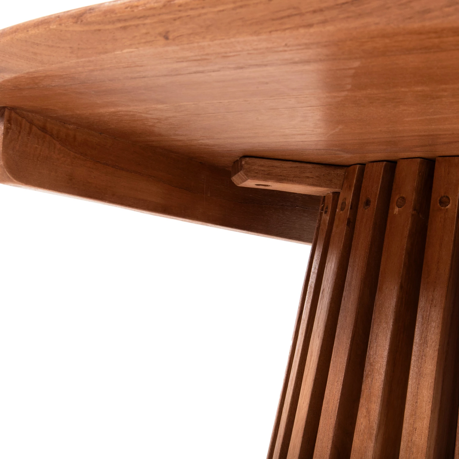 Tavolinë kafeje e rrumbullakët FRANTZ FH9523.11 dru MINDI i fortë, ngjyrë natyrale, Φ100X45H cm