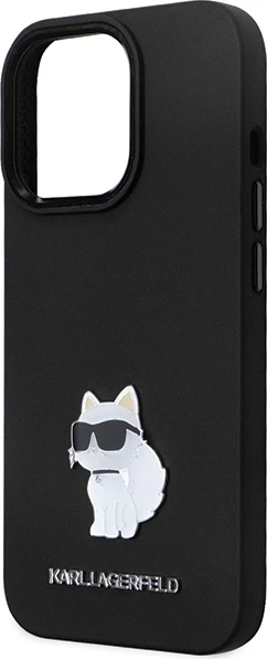 Mbështjellës Karl Lagerfeld KLHCP14XSMHCNPK për iPhone 14 Pro Max 6.7", silikon, i zi