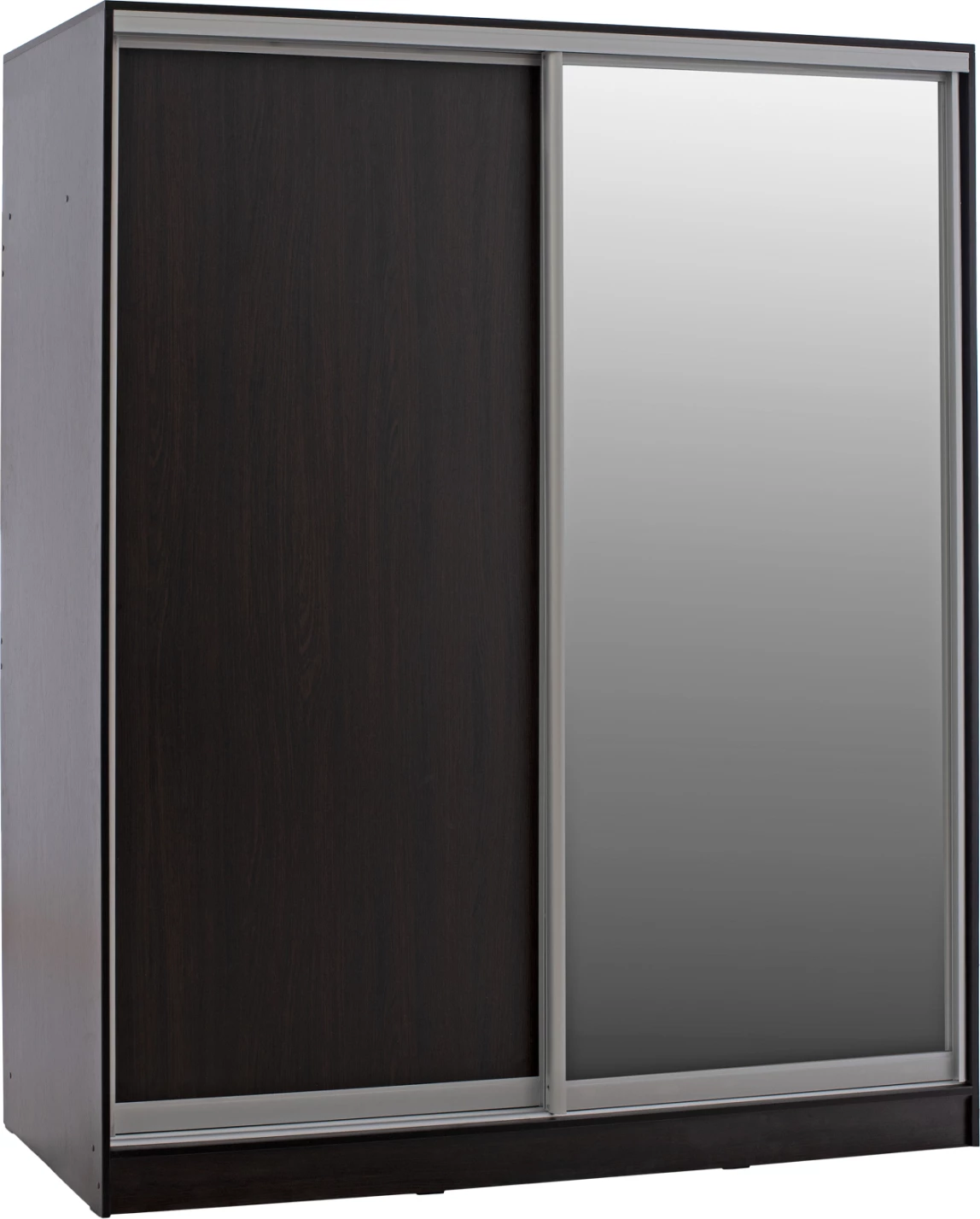 Dollap dy-leafësh, dyer rrëshqitëse, pasqyrë, ngjyrë wenge, FH2434.02, 160x60x210H