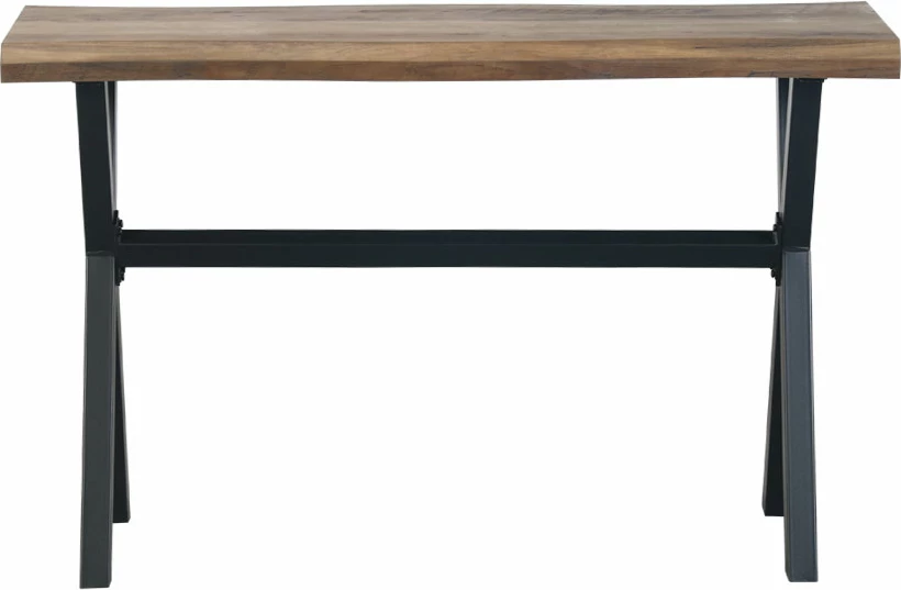 Konsolë Brick, ngjyrë arre e zezë, 120x40x75cm