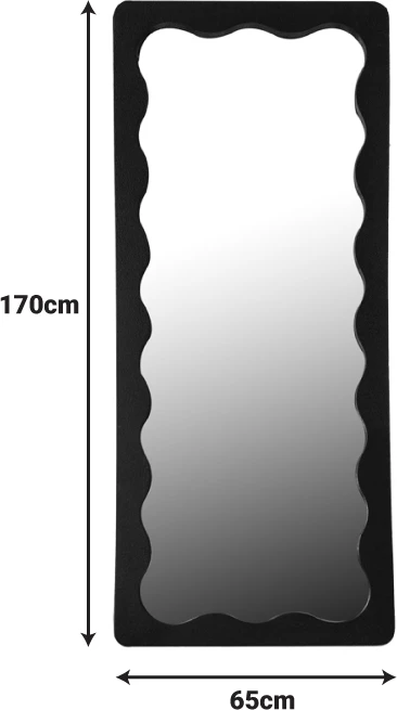 Pasqyrë Werdy, dru, ngjyrë e bardhë, 65x2.4x170cm