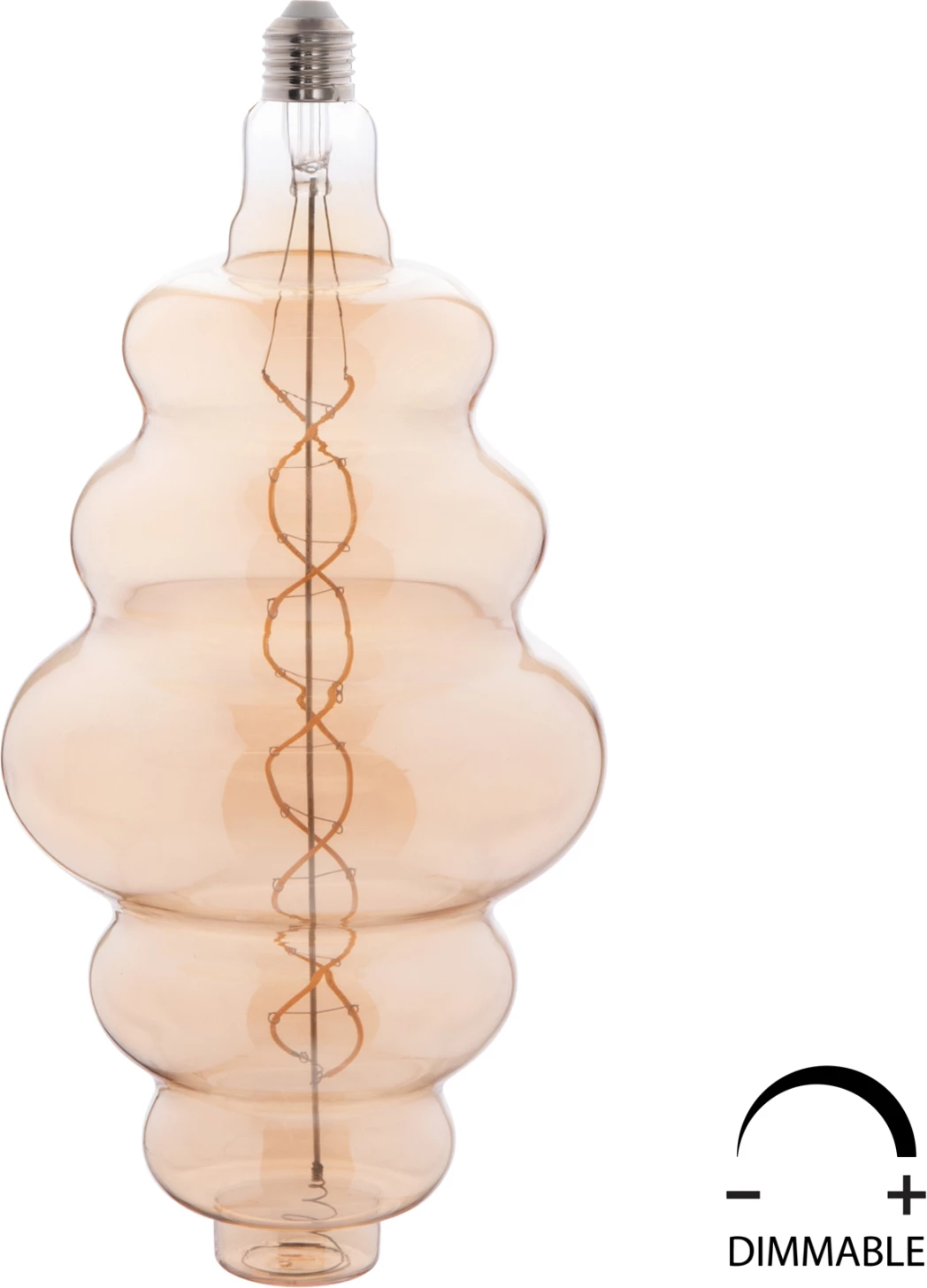 Llambë LED filament, ngjyrë ari, FH4056.02, 8W, E27, 3000K, e zbehtë
