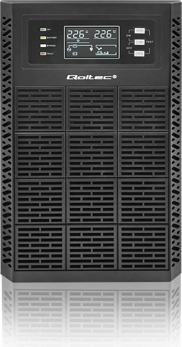 UPS Qoltec 3kVA 3000W, Online, LCD, EPO, USB, Midi Tower, i zi