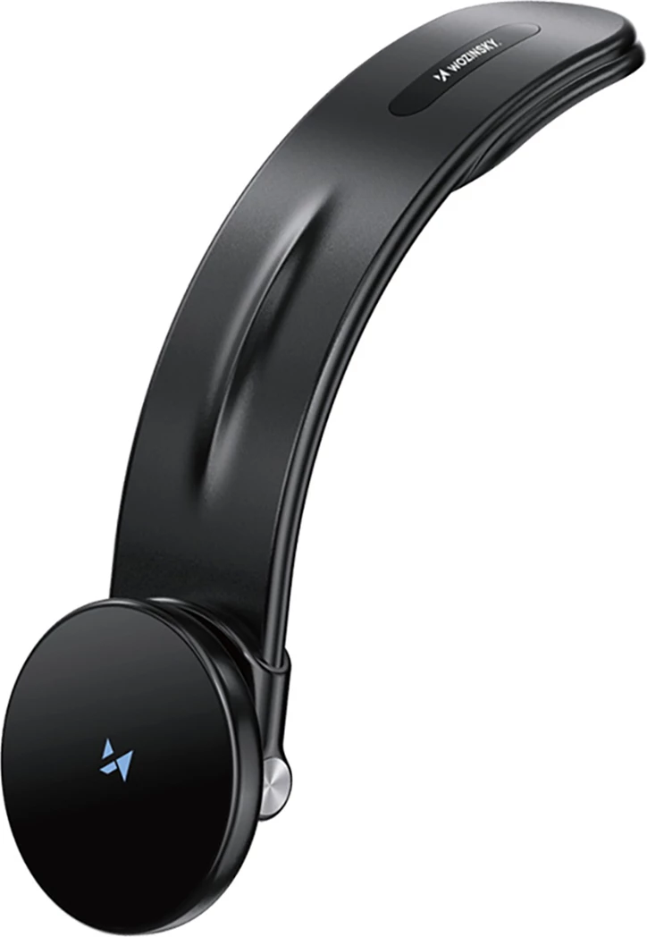 Mbajtës magnetik për makinë Wozinsky WCZ2Y2S me karikues wireless MagSafe 15W, i zi