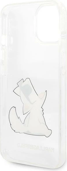 Mbështjellës Karl Lagerfeld Choupette Fun për iPhone 14 Plus, Transparent