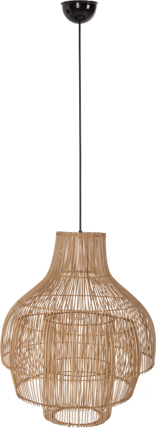 Llambë tavani varëse, ratan natyral, 3 forma, FH7857