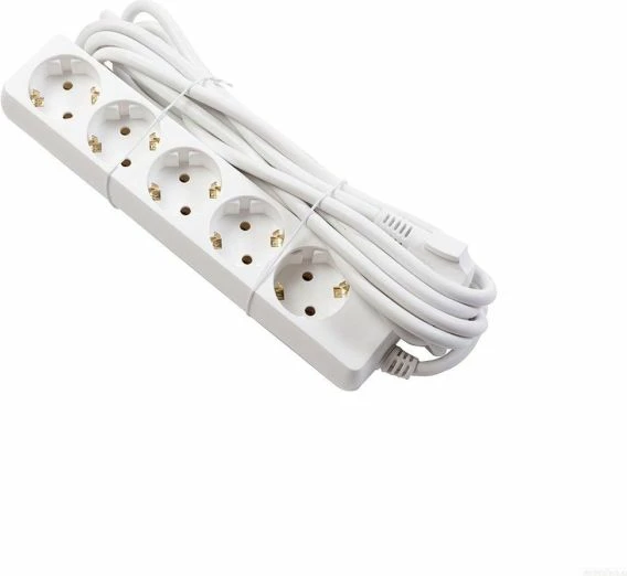 Zgjatues rryme GTV AE-PS5G3M-00, 3 m, 5 priza, max 3500 W, kabllo H05VV-F 3x1.5 mm², e bardhë