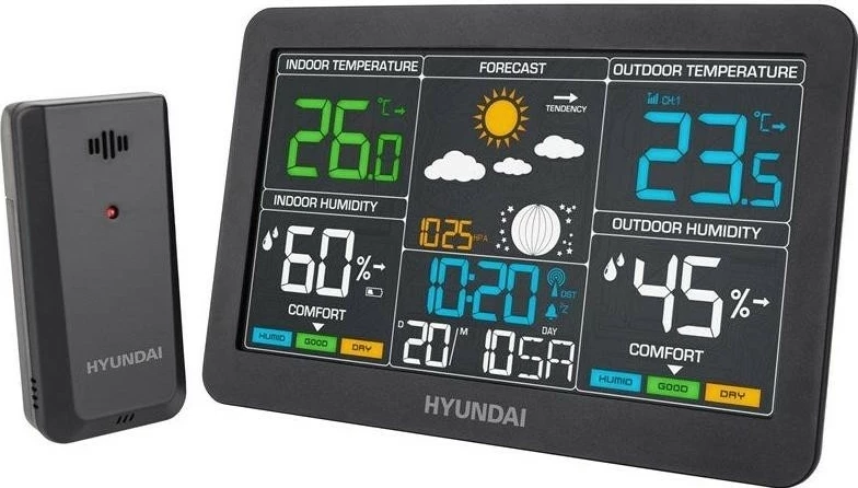 Stacion moti Hyundai HY-4480, ekran me ndriçim, sensor wireless, zi