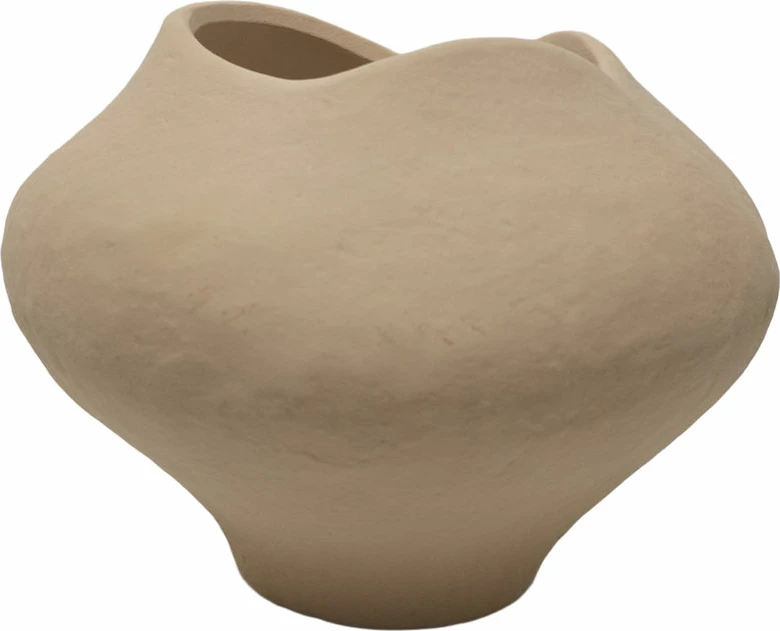 Vazo VERAE, qeramike, bezhë, 26x26x20cm