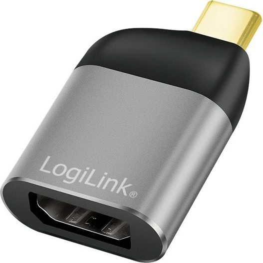 Adapter USB Type-C në DisplayPort LogiLink CUA0204, 8K, zi/gri