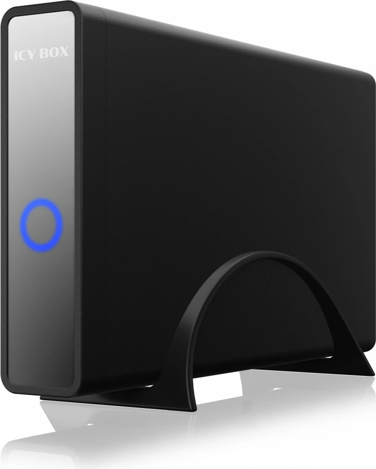 Kasë e jashtme IcyBox IB-382H-C31 për HDD/SSD 2.5"/3.5", HUB USB-C/USB-A, e zezë