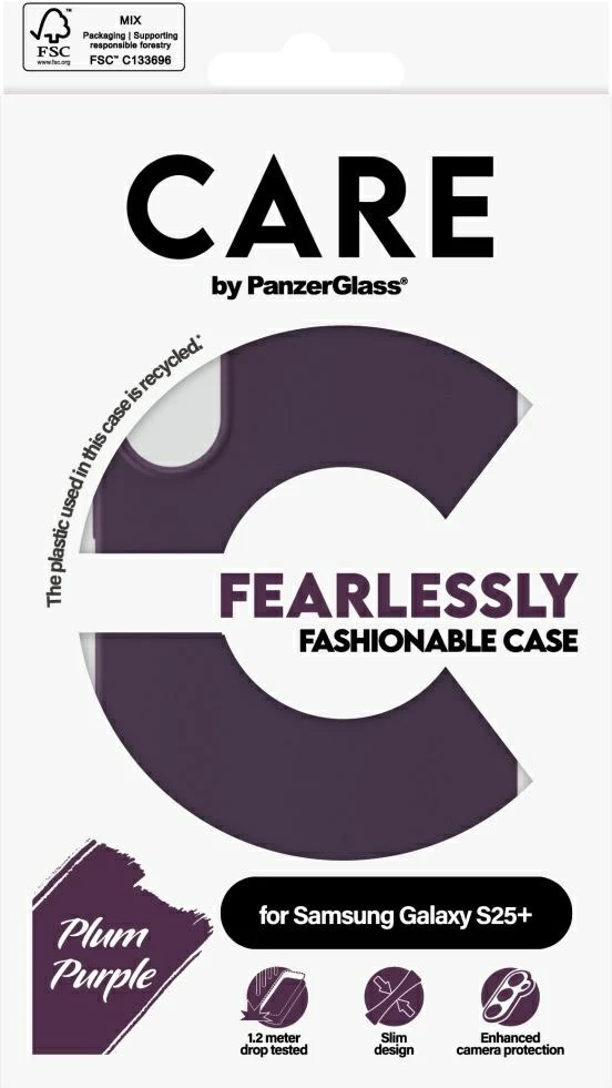Mbështjellës PanzerGlass CARE për Samsung Galaxy S25+, Violet