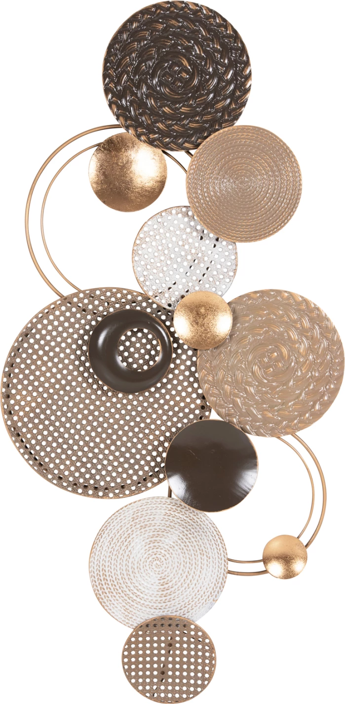 Dekor muri FH4215 metal në ngjyra të tokës 60x5x122 cm