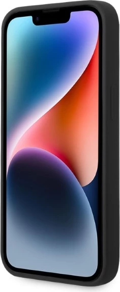 Mbështjellës Karl Lagerfeld KLHMP14MSNIKBCK për iPhone 14 Plus 6.7", silikon, MagSafe, zi