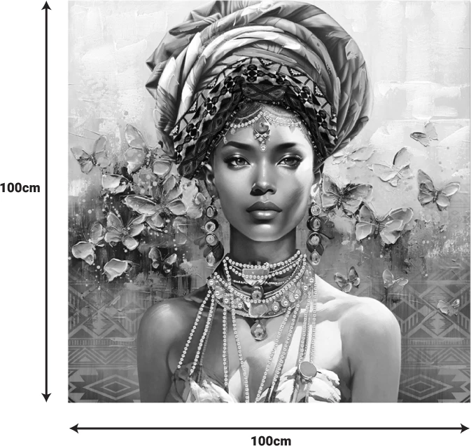 Pikturë kanavacë Baba Inart, shumëngjyrëshe, 100x3x100cm