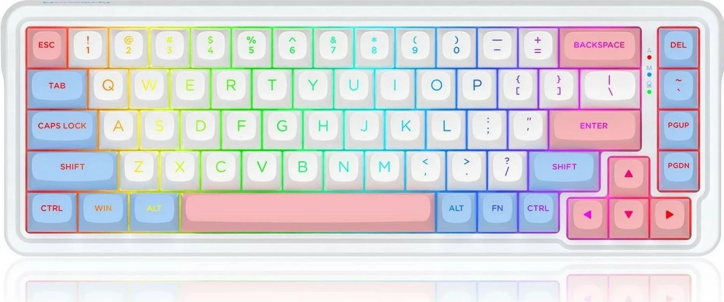 Tastierë Redragon K709WBP-RGB-PRO, mekanike, RGB, e bardhë