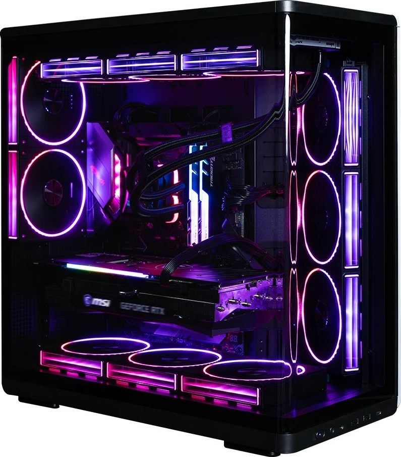 Kasë Zalman P60 Black Mid-Tower, ATX/Micro ATX/Mini ITX, 5x ARGB ventilatorë, USB Type-C, panel xhami, e zezë