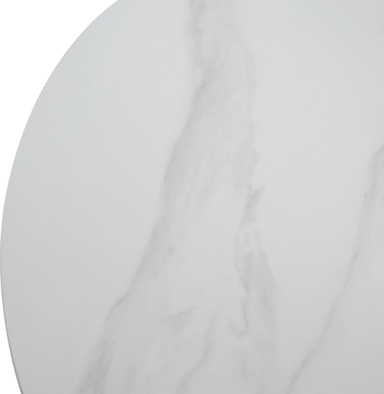 Tavolinë ngrënieje e rrumbullakët, gur i sinteruar, këmbë metali, FH9309.02, Φ115x75H