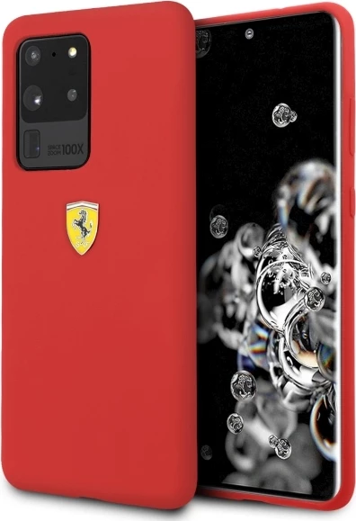 Mbështjellës Ferrari Hardcase FESSIHCS69RE për Samsung Galaxy S20 Ultra, Silikon, Kuq