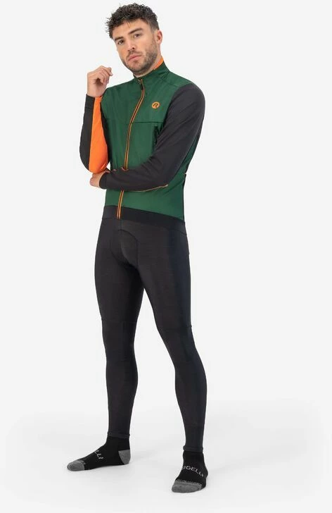 Jakne dimri Rogelli për meshkuj, jeshile-e zezë-portokalli