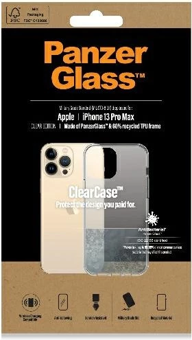 Mbështjellës PanzerGlass ClearCase për iPhone 13 Pro Max, transparent
