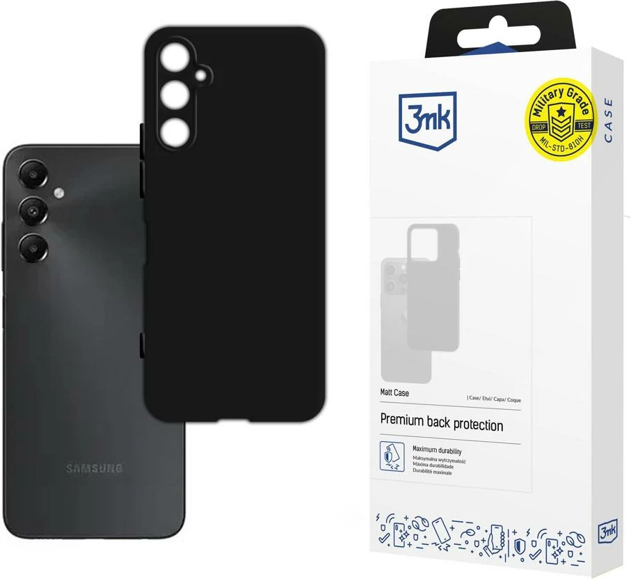 Mbështjellës 3mk Matt Case për Samsung Galaxy A05s, i zi