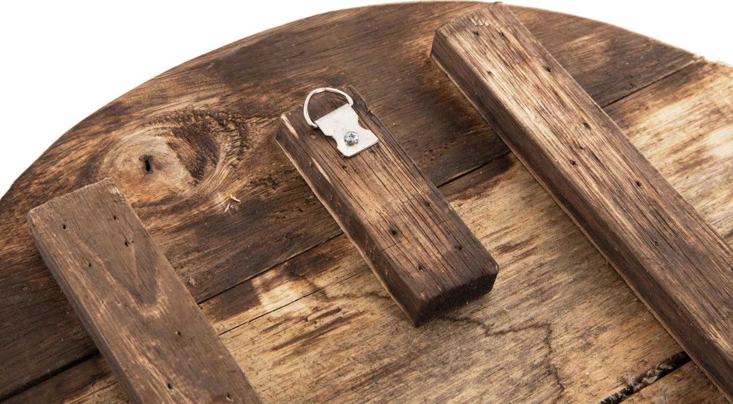 Dekorim muri rrumbullak CHIIKI FH4297 dru të sjellë nga deti natyral Φ40 cm