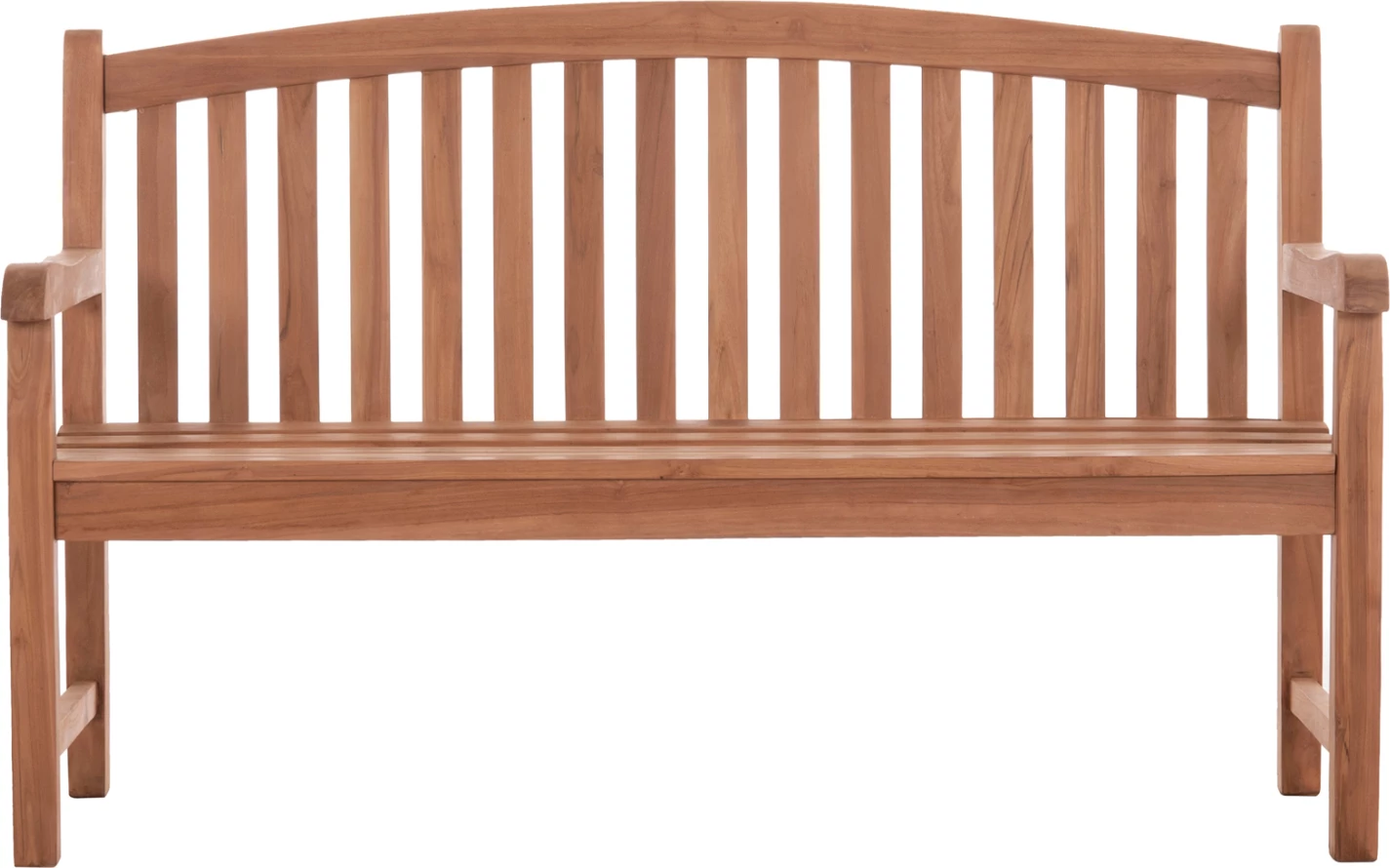 Bankë për jashtë, 3 vende, dru tik, ngjyrë natyrale, ELENA FH18125, 150x61x95cm