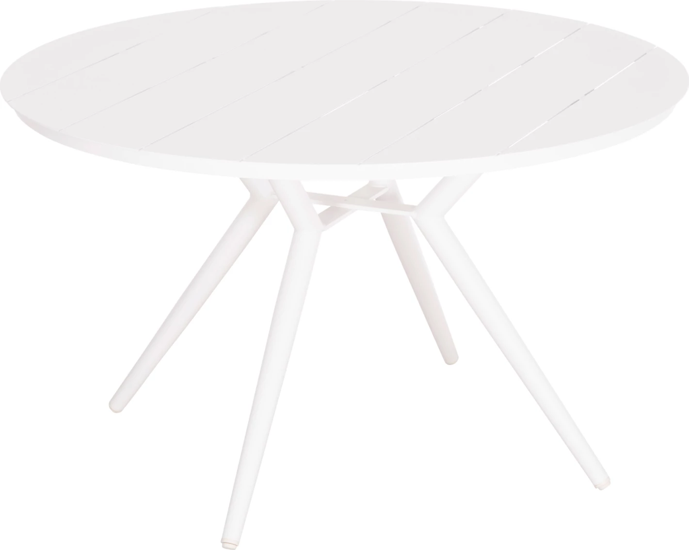 Tavolinë e jashtme e rrumbullakët, alumini i bardhë, FH6290.02, Φ126Χ74Hcm