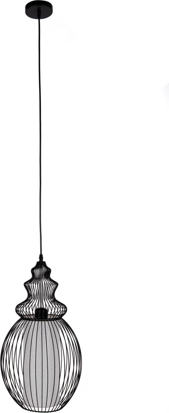 Llambë varëse tavani FH4184 metalike e zezë 26x26x125Hcm