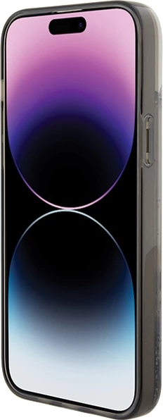 Mbështjellës Karl Lagerfeld Liquid Glitter Choupette për iPhone 15 Plus, Transparent, Silver