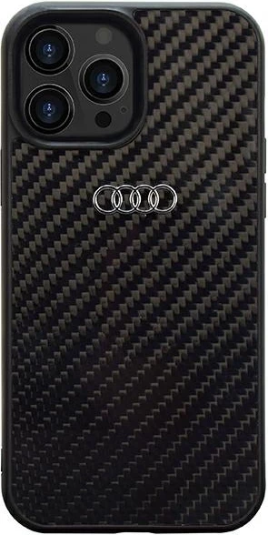 Mbështjellës Audi Carbon Fiber për iPhone 14 Pro Max 6.7", i zi