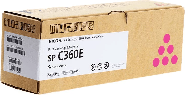 Toner, Ricoh, Type C360 408190, rendiment 1500 faqe, magenta