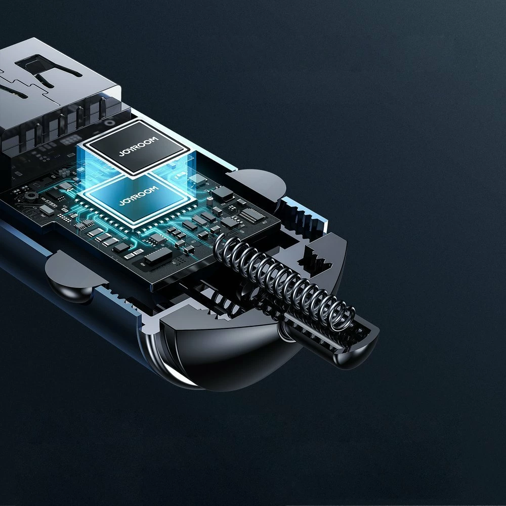 Karikues veture Joyroom C-A35, 45 W, 2 porta USB/USB-C, Gri