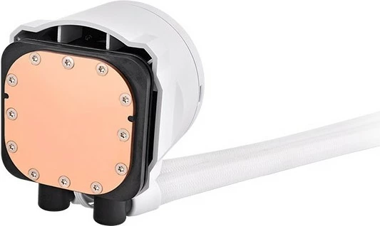 Ftohës uji Thermaltake TH280 V2 Ultra EX ARGB, 280mm, Snow, me ekran LCD