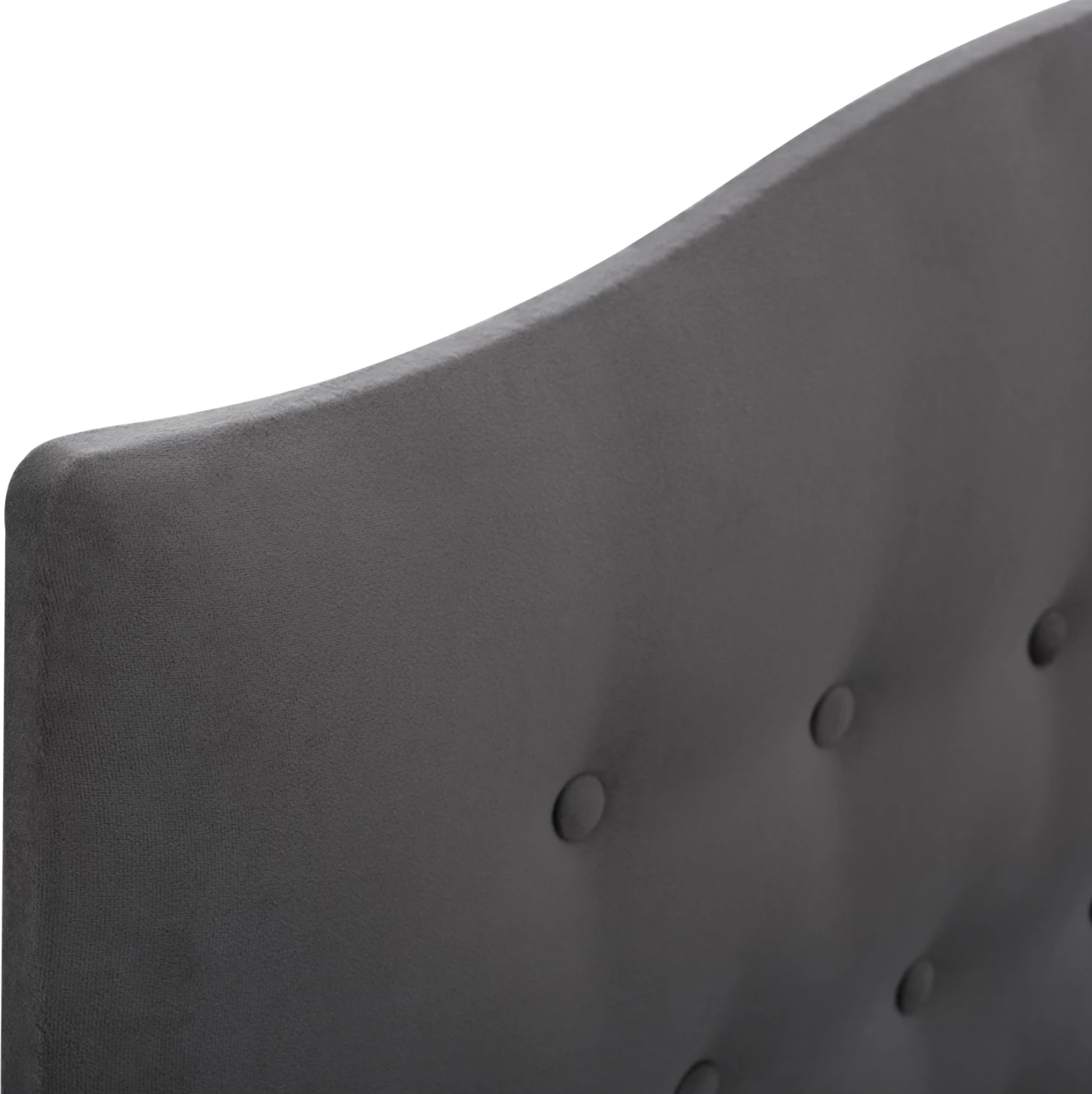 Krevat MALENA, kadife gri, me hapësirë ruajtjeje, i qepur, 160x200