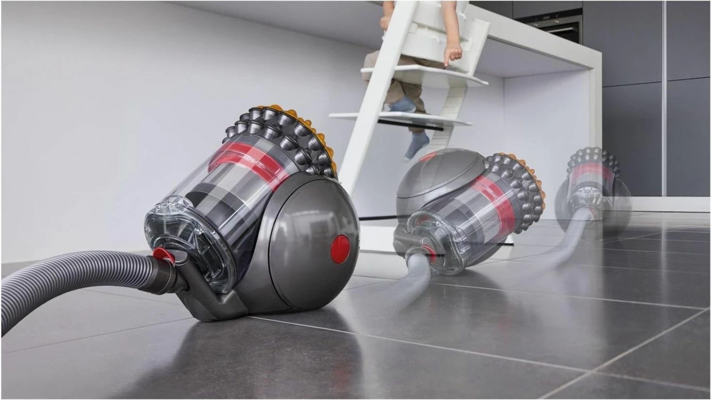 Fshesë me korent Dyson Cinetic Big Ball Multifloor 2, pa qese, argjendtë