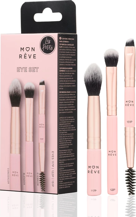 Set i brushave për sy, 3 copë