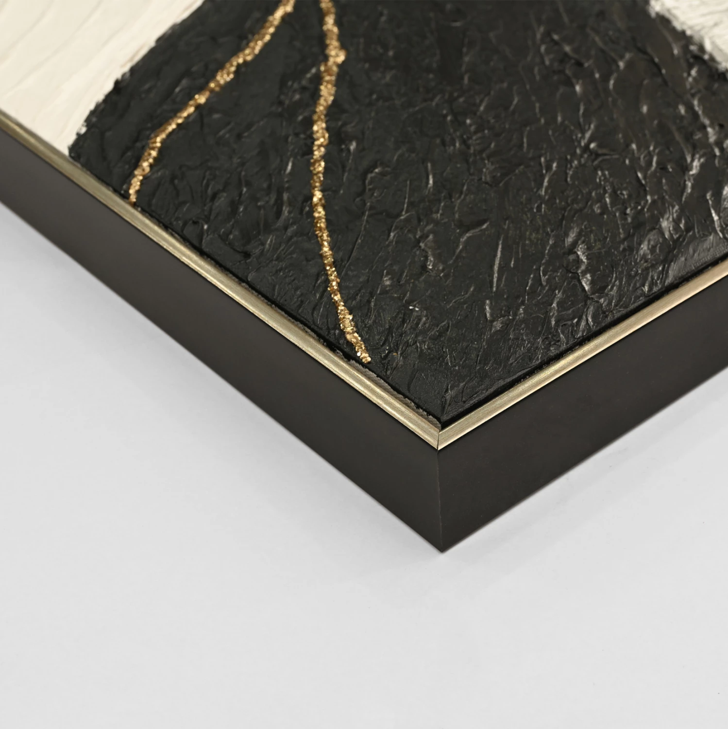 Pikturë muri abstrakte FH4552.01, kornizë PS, kanavacë, e punuar me dorë, 152x4.5x52 cm