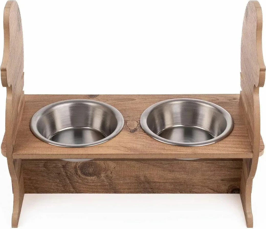 Enë ushqimi për kafshë, dy kupë, Paws & Whiskers, Apvm9