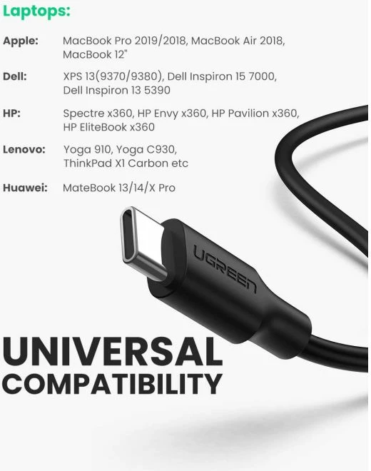 Adapter USB-C 3.1 Gen1 në SATA UGREEN 70610 për 2.5\" HDD/SSD, 50cm, i zi, në kuti