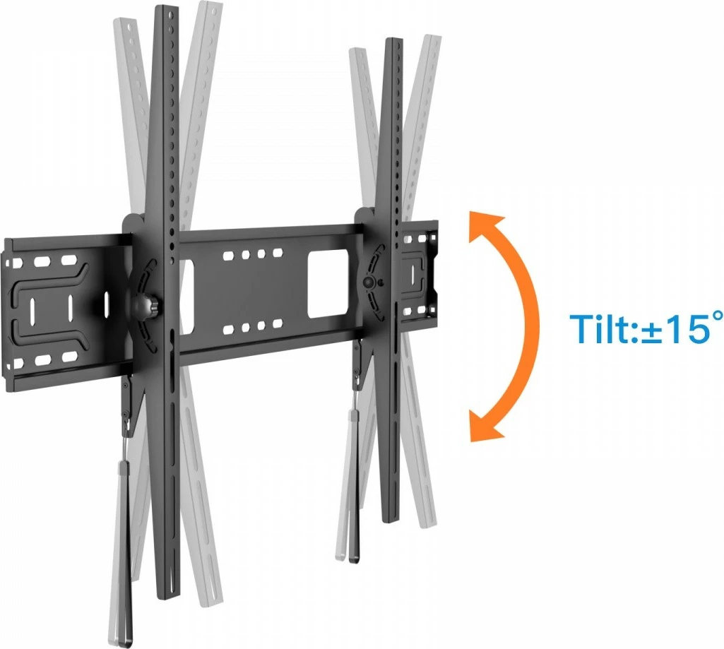 Mbajtëse muri TV, TB, TB-951, për TV 55-120", VESA 900x600, ngarkesë 100 kg, pjerrësi 10°, e zezë