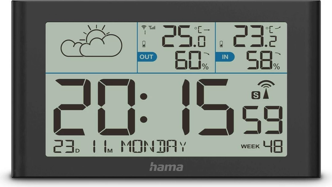 Stacion moti Hama Sylt, me sensor të jashtëm, i zi