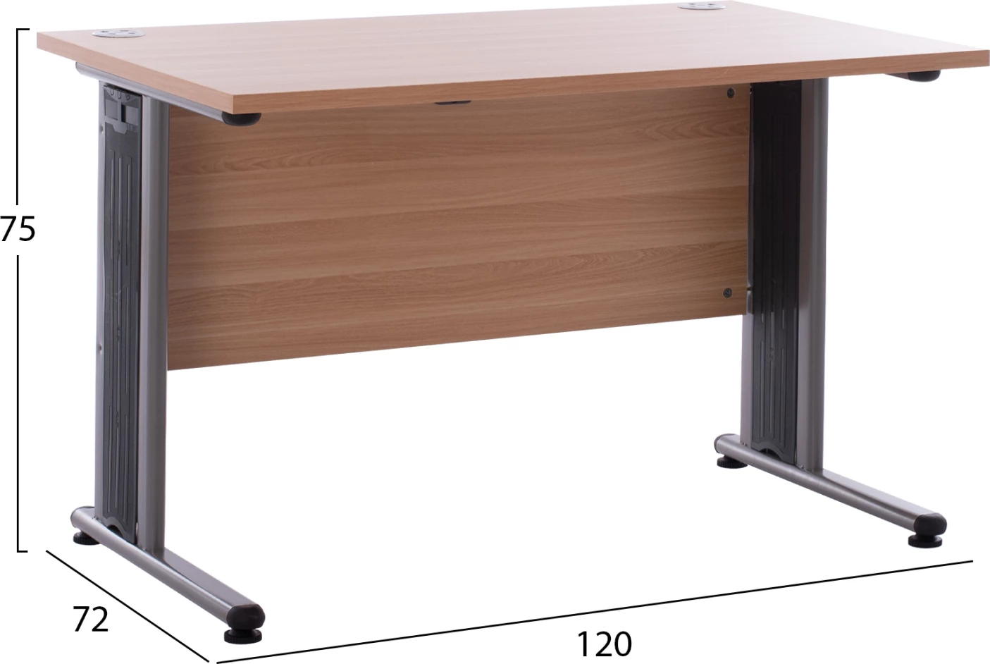 Tavolinë profesionale për zyre, ngjyrë lisi, FH2044.01, 120x72x75 cm