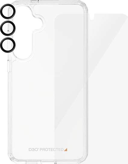 Mbështjellës PanzerGlass 3-në-1 për Samsung Galaxy S24, Transparent, set