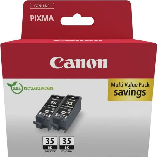 Kartrixh bojë, Canon, PGI-35BK, 2x 9.3 ml, e zezë, paketë 2 copë