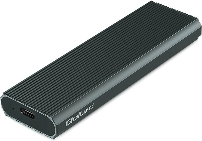 Kasë Qoltec për SSD M.2 NVMe, USB 3.1, 4TB, Grafit